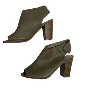 Chinese Laundry Sandals Women's Gray Peep Toe Ankle Closure Sz 8/38.5